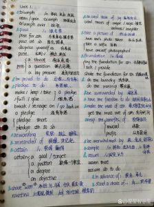 大学英语笔记整理大一-英语学习需坚持，方法得当，水平定能提升