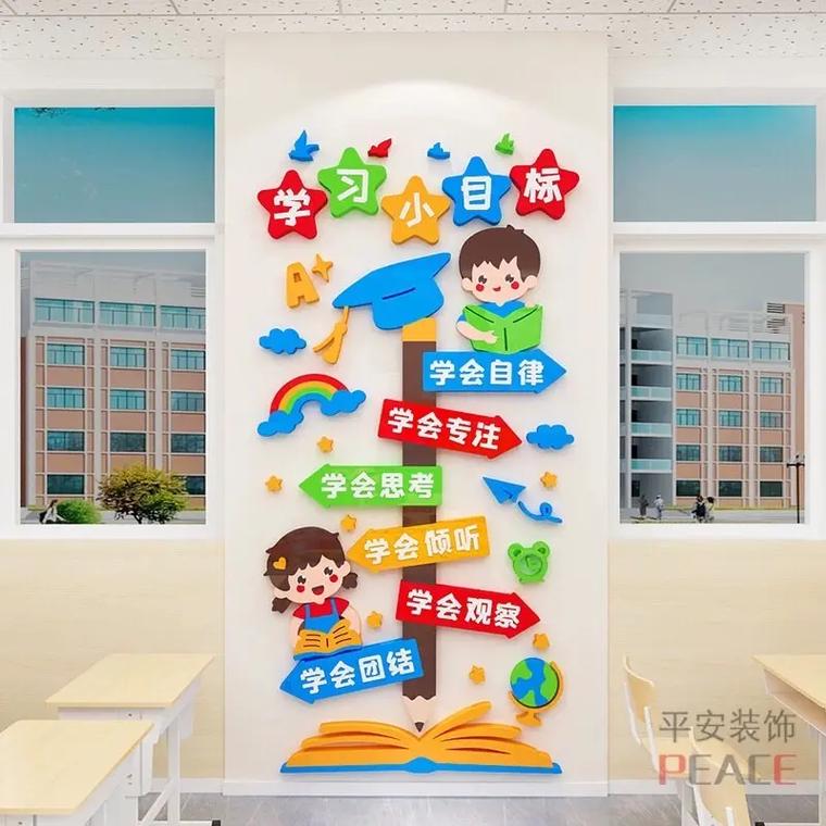 班级墙贴画打印_美化空间，增添活力！