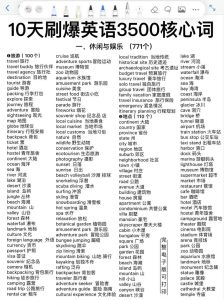 高中3500词表免费打印_免费获取与高效学习法